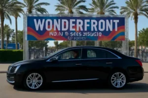 luxury car and limo transportation for Wonderfront Festival